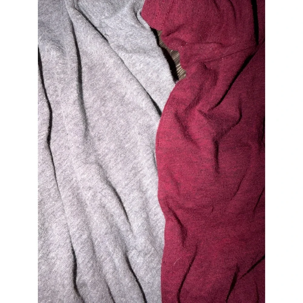 Banana Republic Mens Premium Wash‎ T-Shirt Bundle Grey Burgundy XL Tee